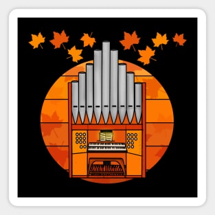 Fall Church Organ Organist Autumn Thanksgiving Magnet